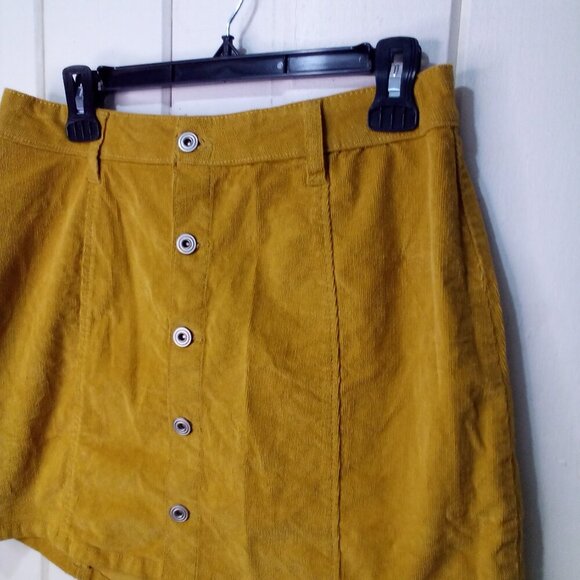 Re Generation by Celebrity Pink Skirt Juniors 11 30 Button Front Corduroy Brown - Picture 7 of 15